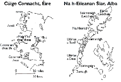 Cúige Connacht, Éire agus Na h-Eileanan Siar, Alba