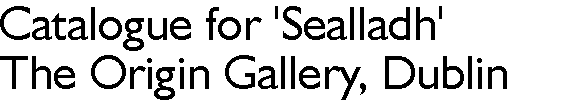 Sealladh, The Origin Gallery, Dublin